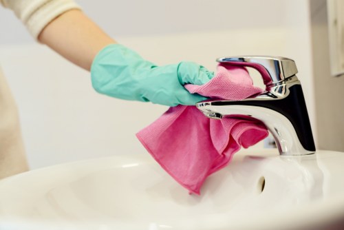 Detailed cleaning of a living room during a move out in Hounslow