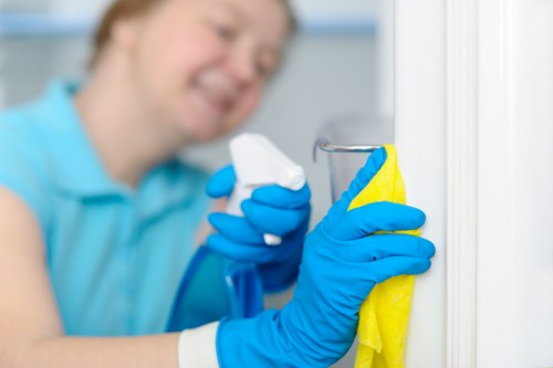 Local cleaners carrying out office cleaning in Hounslow with attention to shared spaces