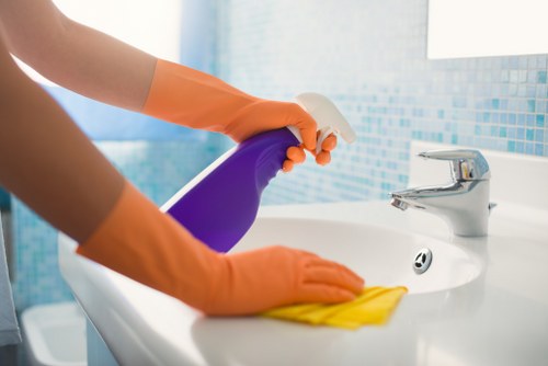After builders cleaning for a renovated home in Hounslow
