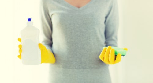 Reviewing a cleaning complaint with documents