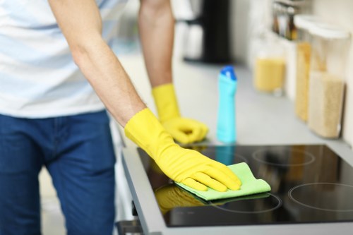 Detailed builder’s clean for kitchen and bathroom surfaces
